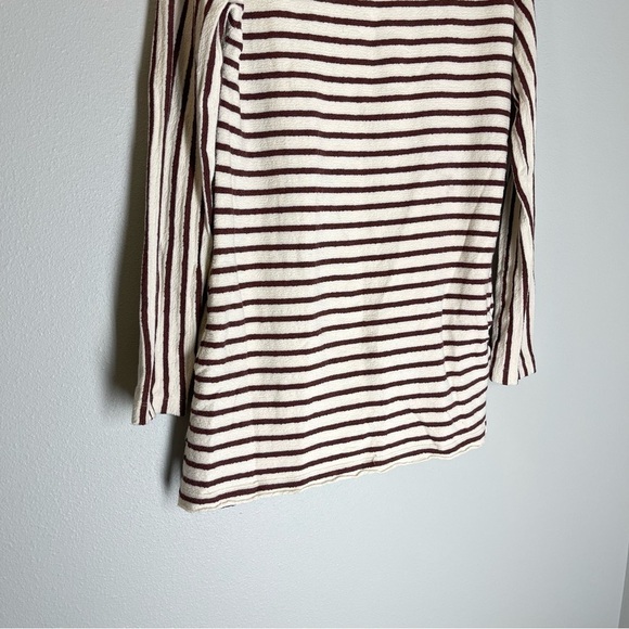 Intimately Free People Come On Over Tunic Dress Cotton White Red Striped Size S - Picture 4 of 13